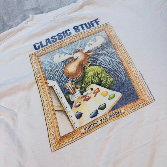 Fruit of the Loom Other - Vintage Fruit of the Loom Rocky and Bullwinkle Graphic T Shirt XL White Classic